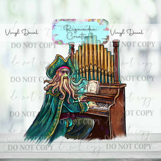Davey Jones Organ Decal