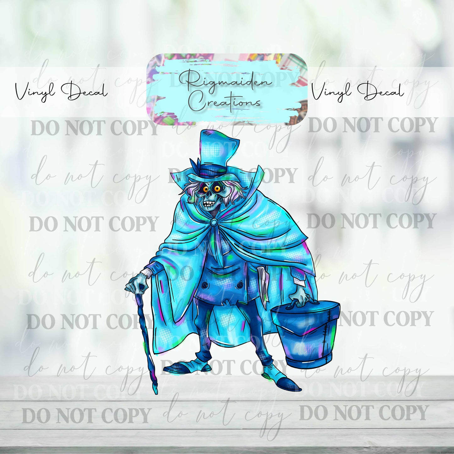 HM Hat Box Ghost Decal
