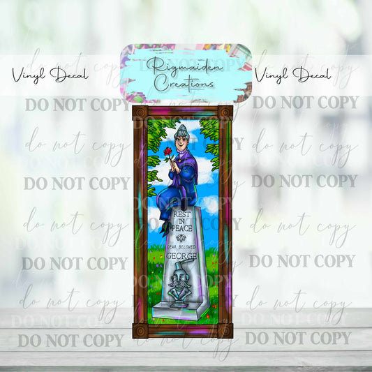 HM Tombstone Portrait Decal