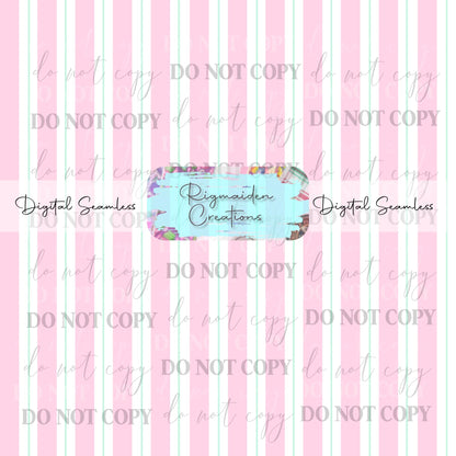 Sweet Shop Stripes Seamless Digital PNG