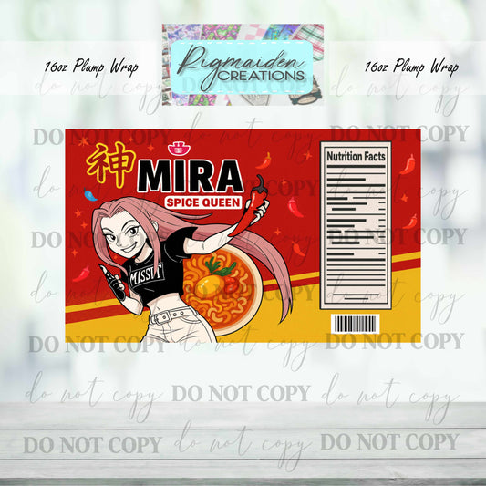 Superstar Ramen Vinyl Wrap for 16oz Tipsy Plump