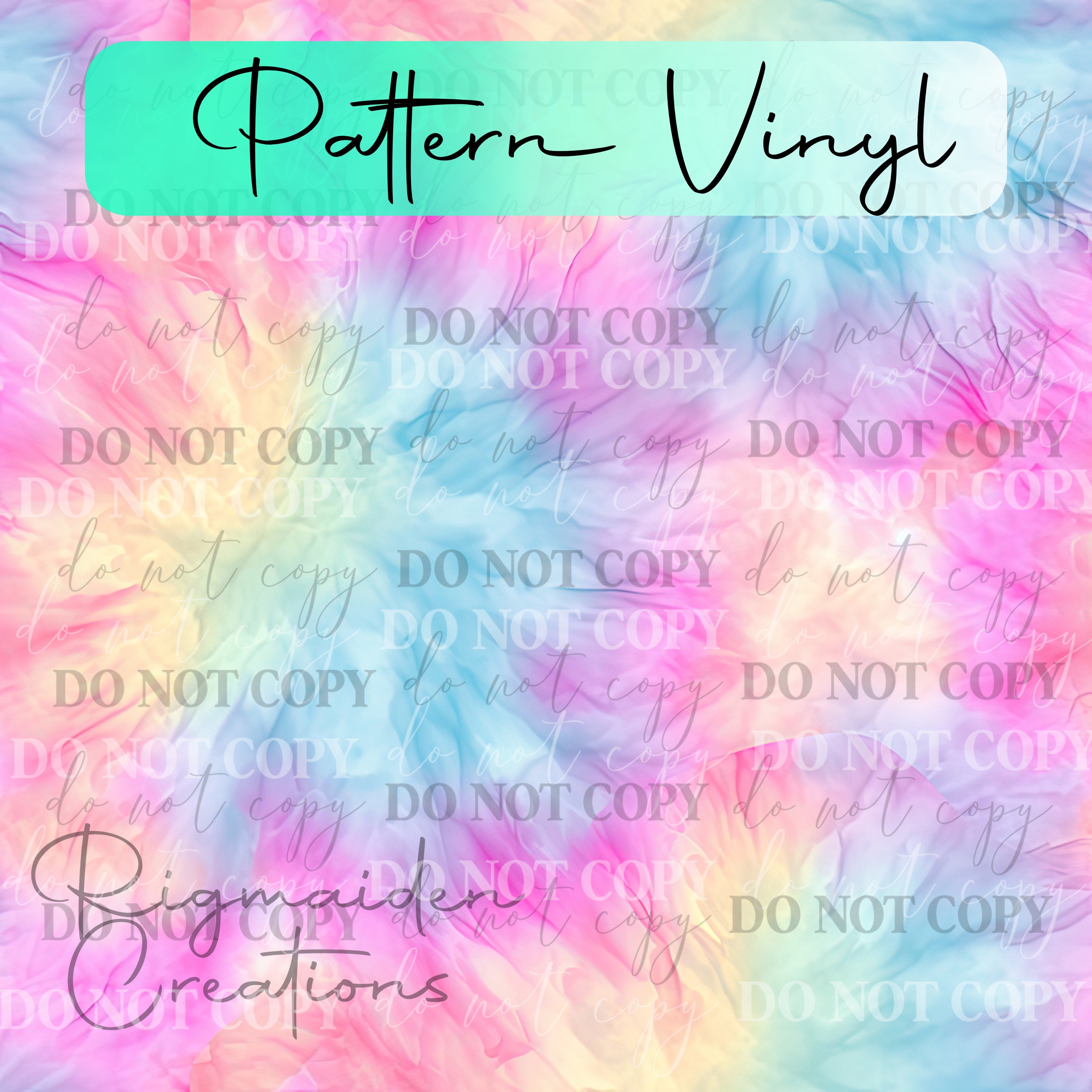 Thomas Rigmaiden Pastel Tie Dye 2 Vinyl – Rigmaiden Creations