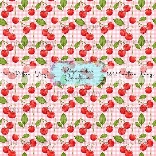 Plaid Cherry Vinyl