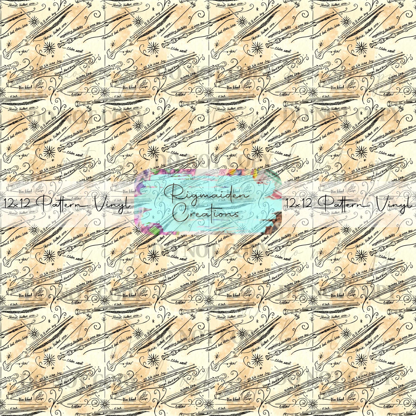 Magical Wand Parchment Vinyl