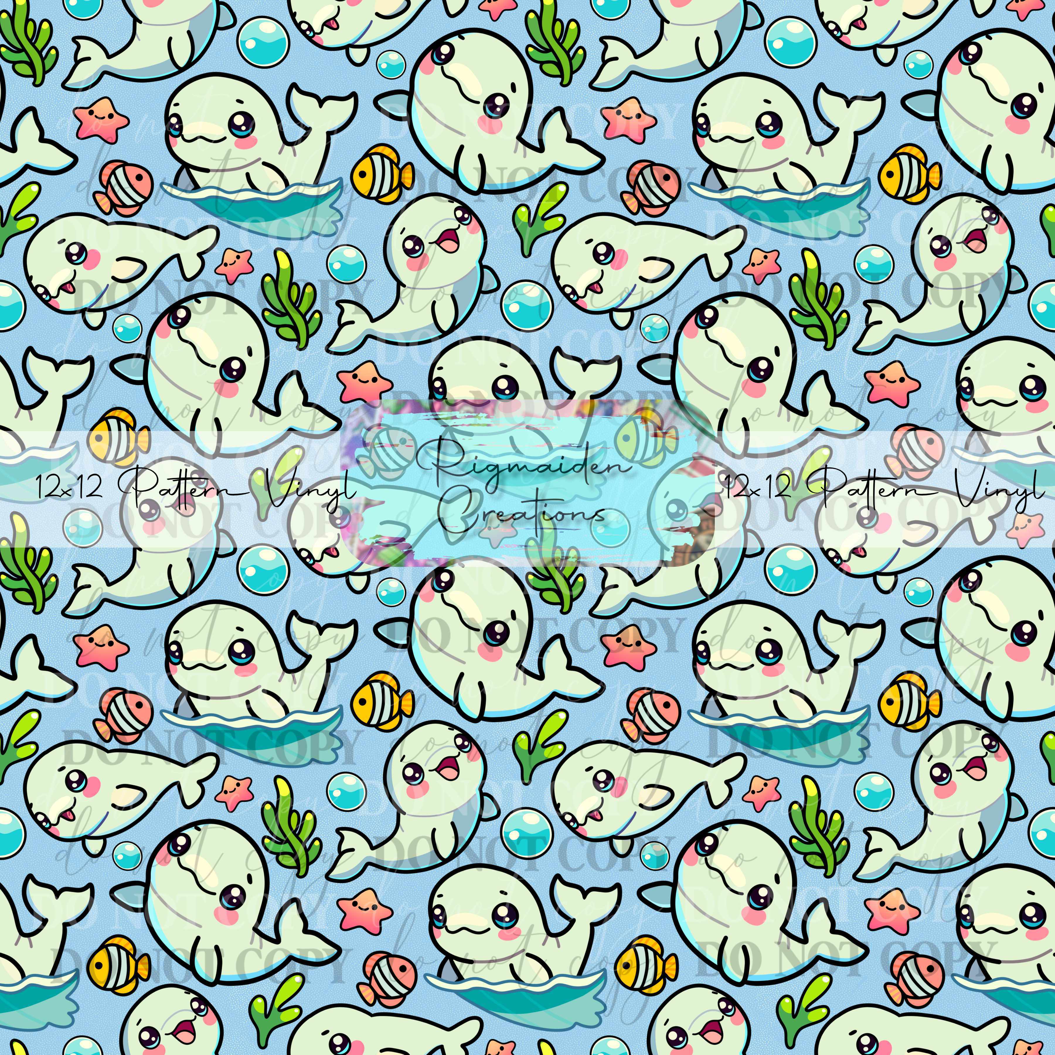 Thomas Rigmaiden Cute Belugas Vinyl – Rigmaiden Creations