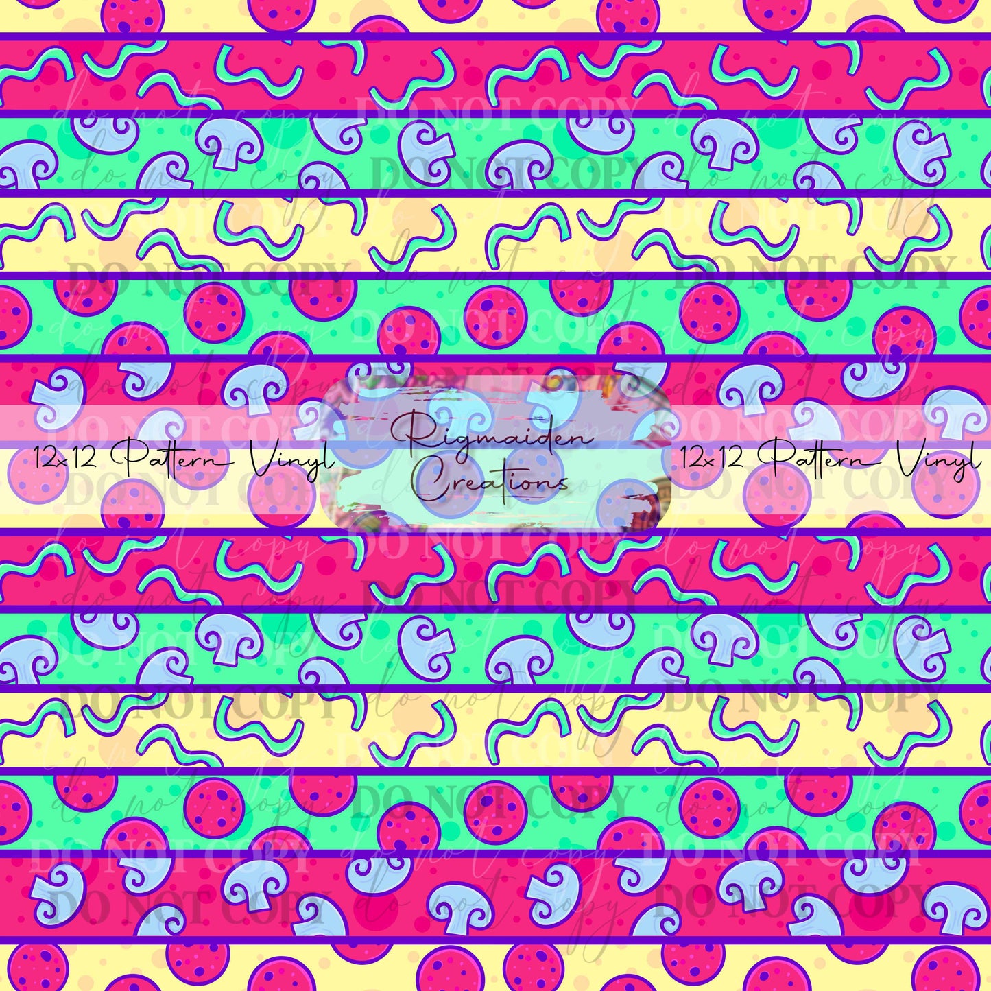 Pizza Stripes Vinyl
