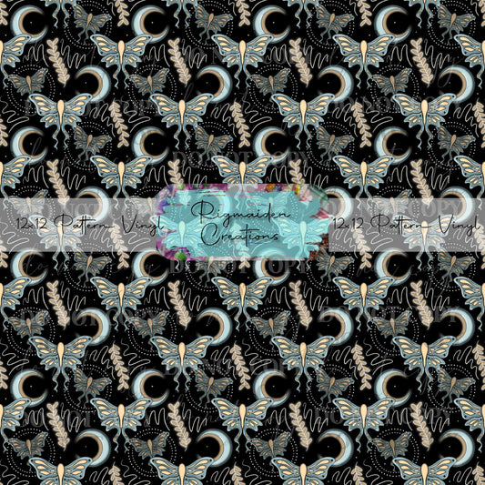 Teal Celestial Butterfly Vinyl