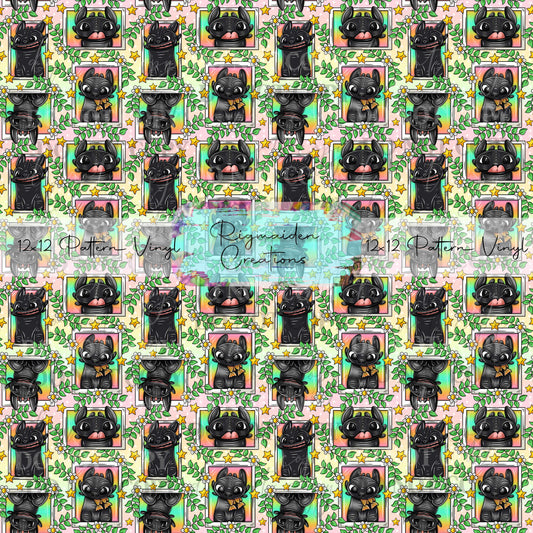 No Tooth Dragon Collage Vinyl