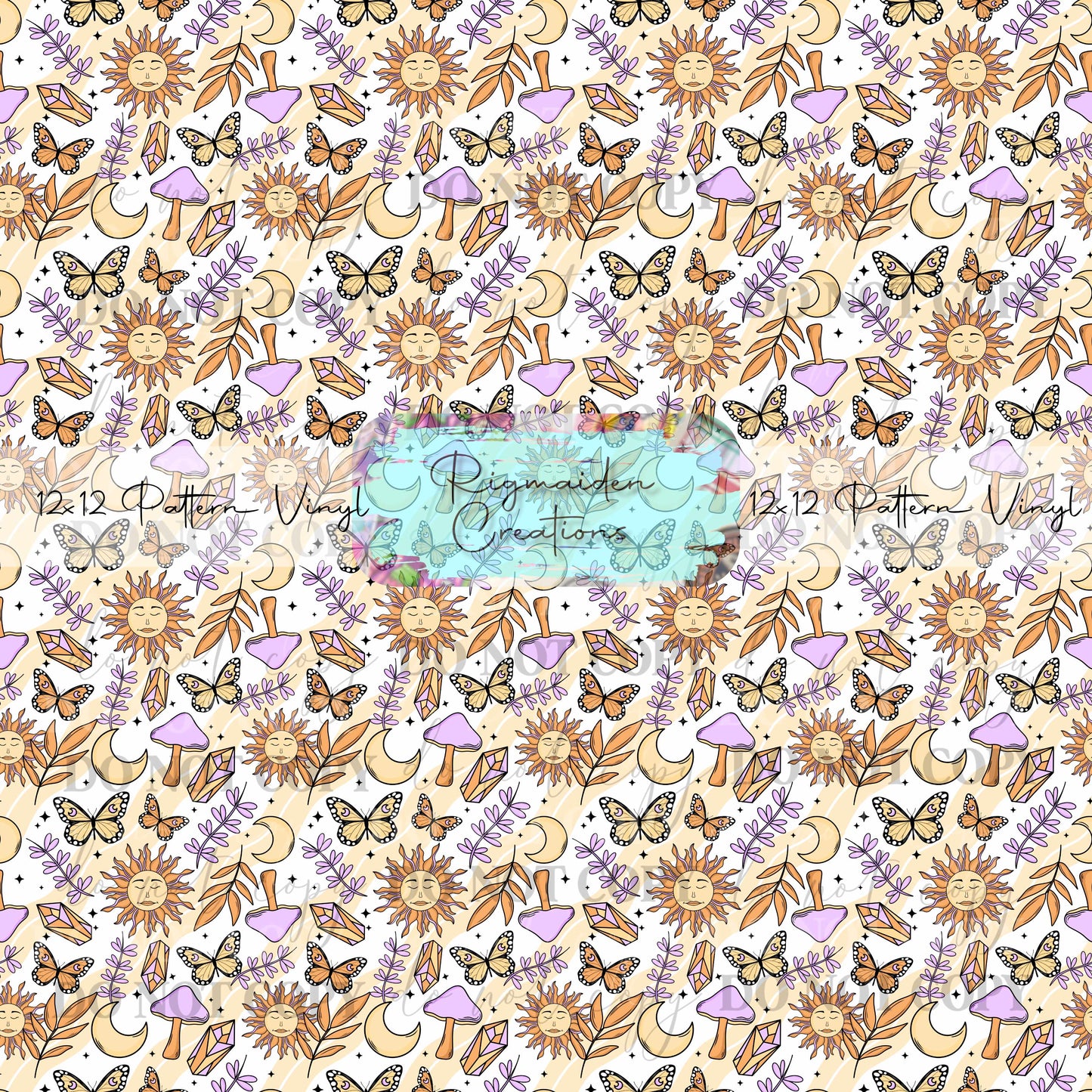Groovy Butterflies Mushrooms Vinyl