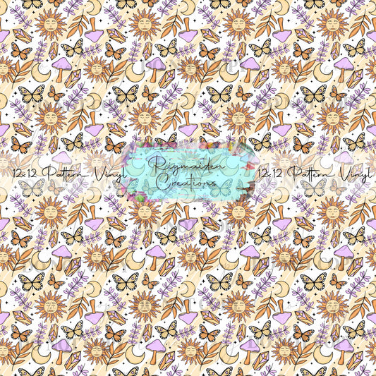 Groovy Butterflies Mushrooms Vinyl