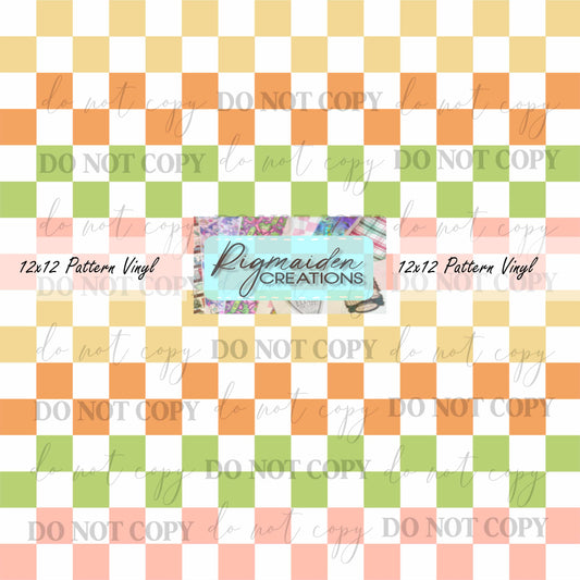 Desert Theme Checkered Vinyl