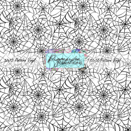 Black Sketch Webs Vinyl