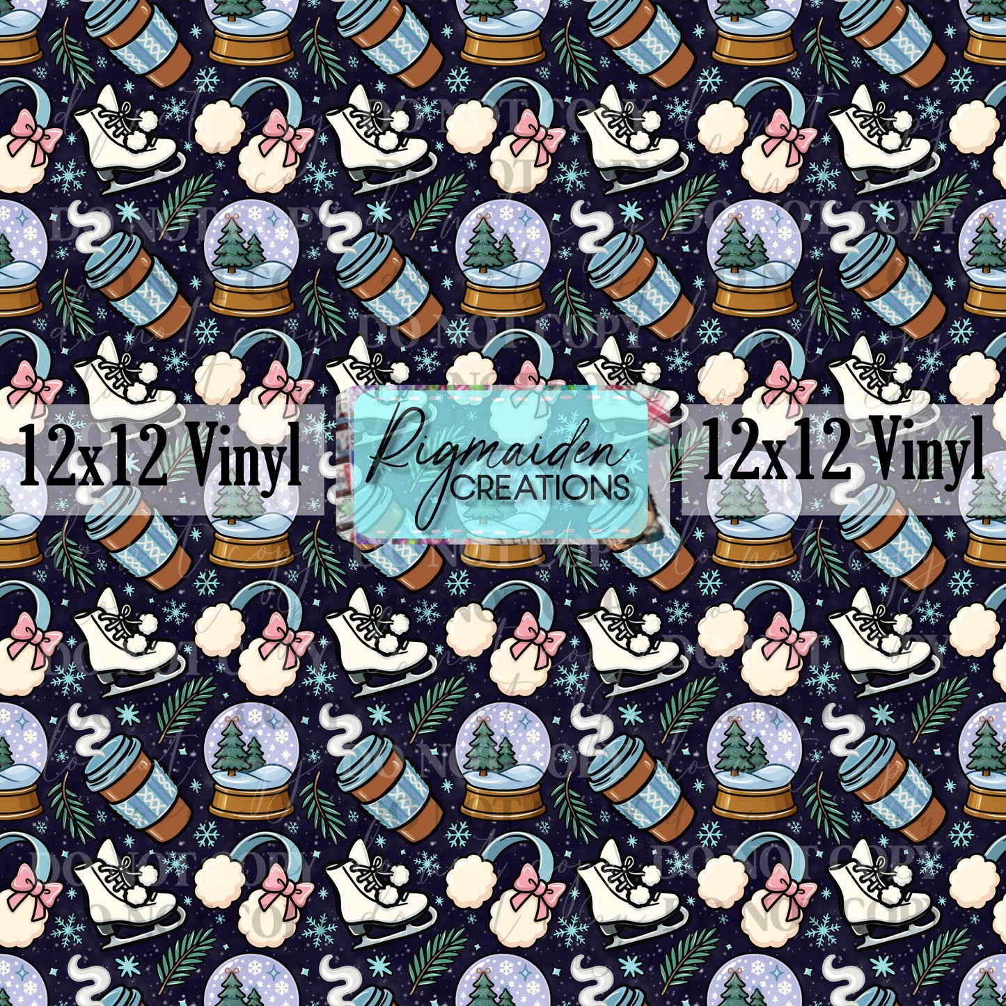 Navy Winter Fun Em + Co Vinyl