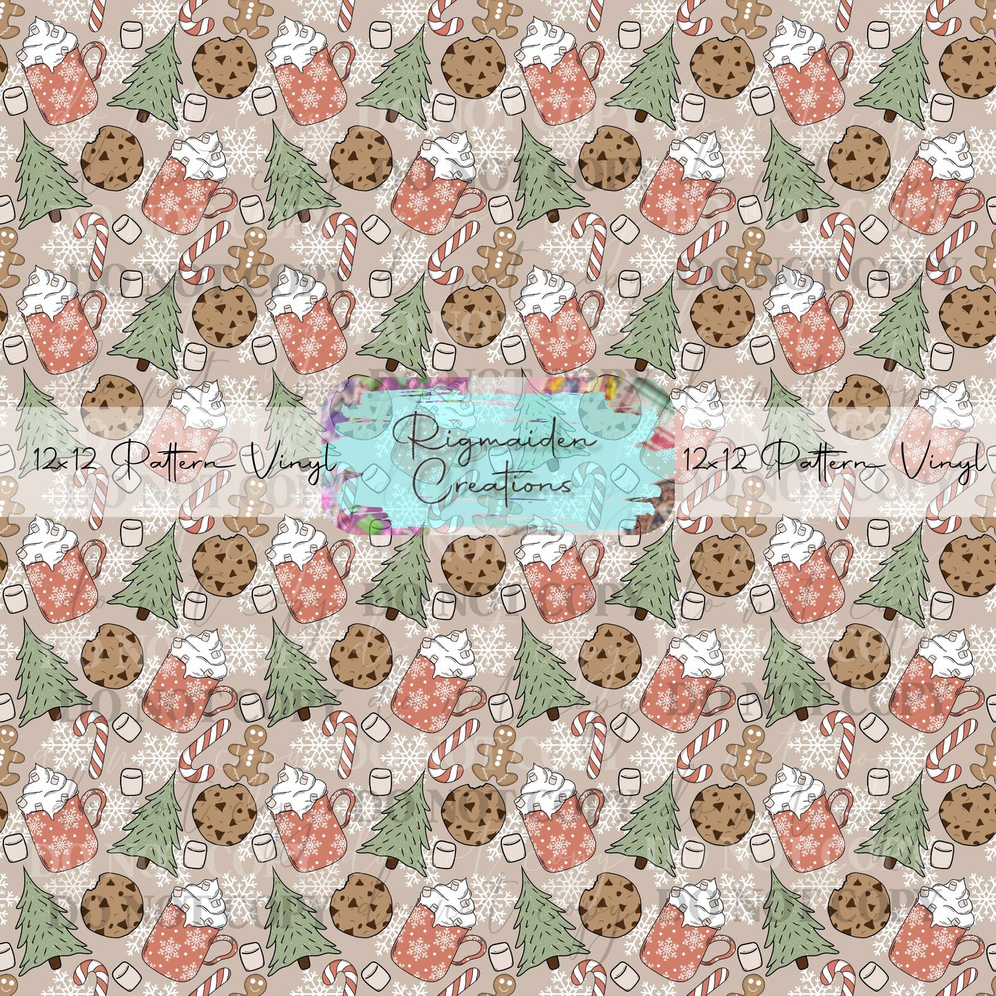 Christmas Cocoa and Cookies Vinyl