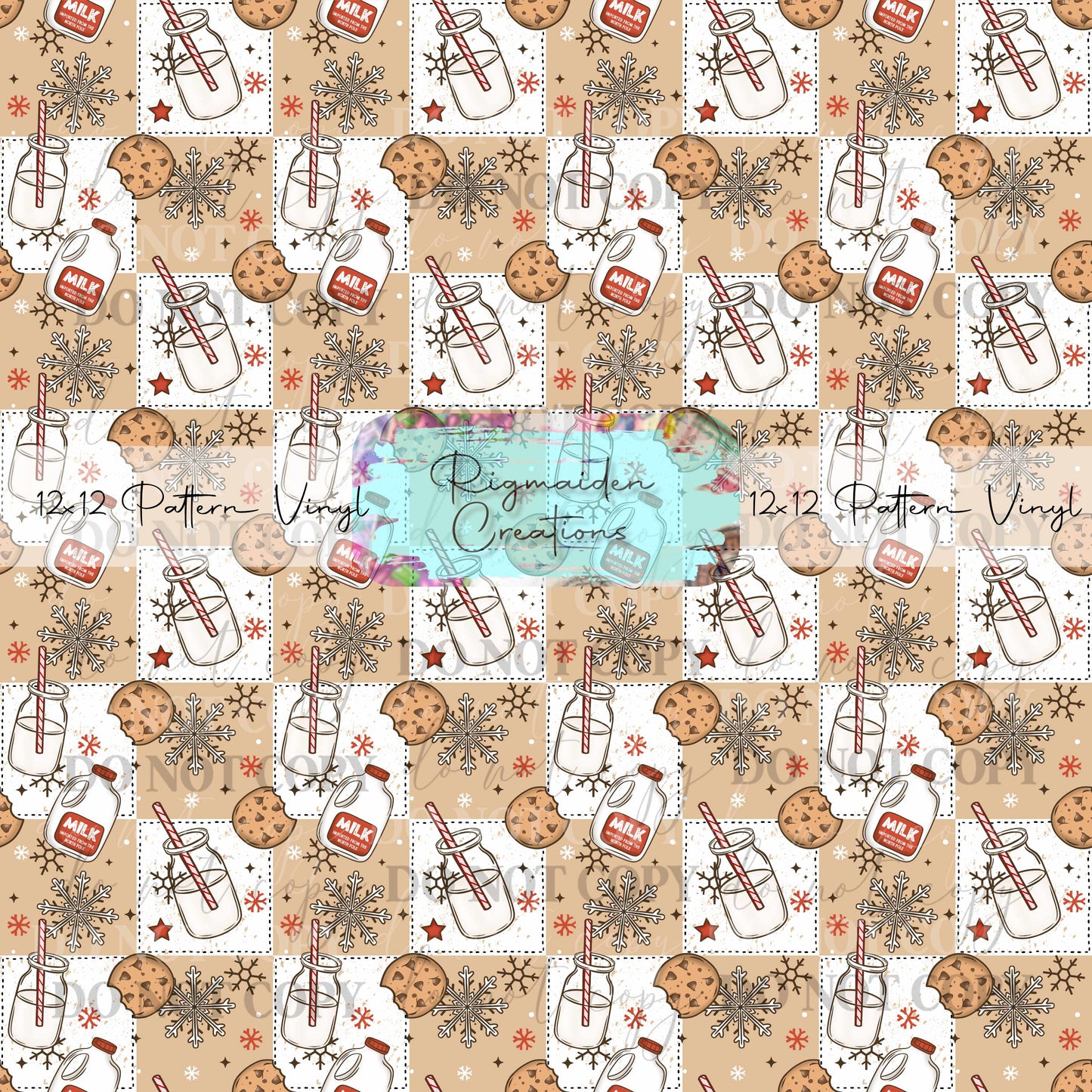 Checker Milk and Cookies Vinyl