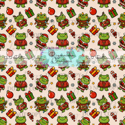 Froggy Christmas Neutral Vinyl
