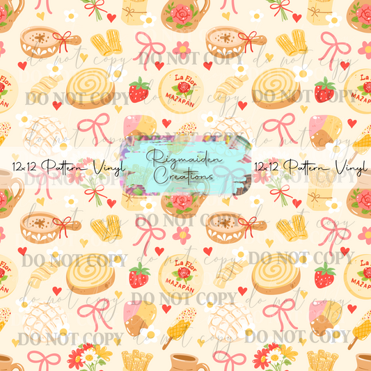 Mexican Dulces Cream Vinyl