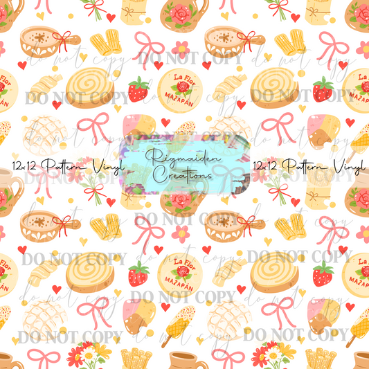 Mexican Dulces White Vinyl