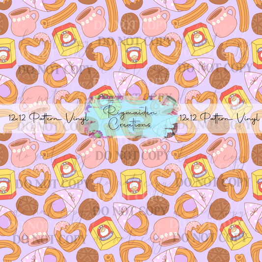 Heart Churros Purple Vinyl