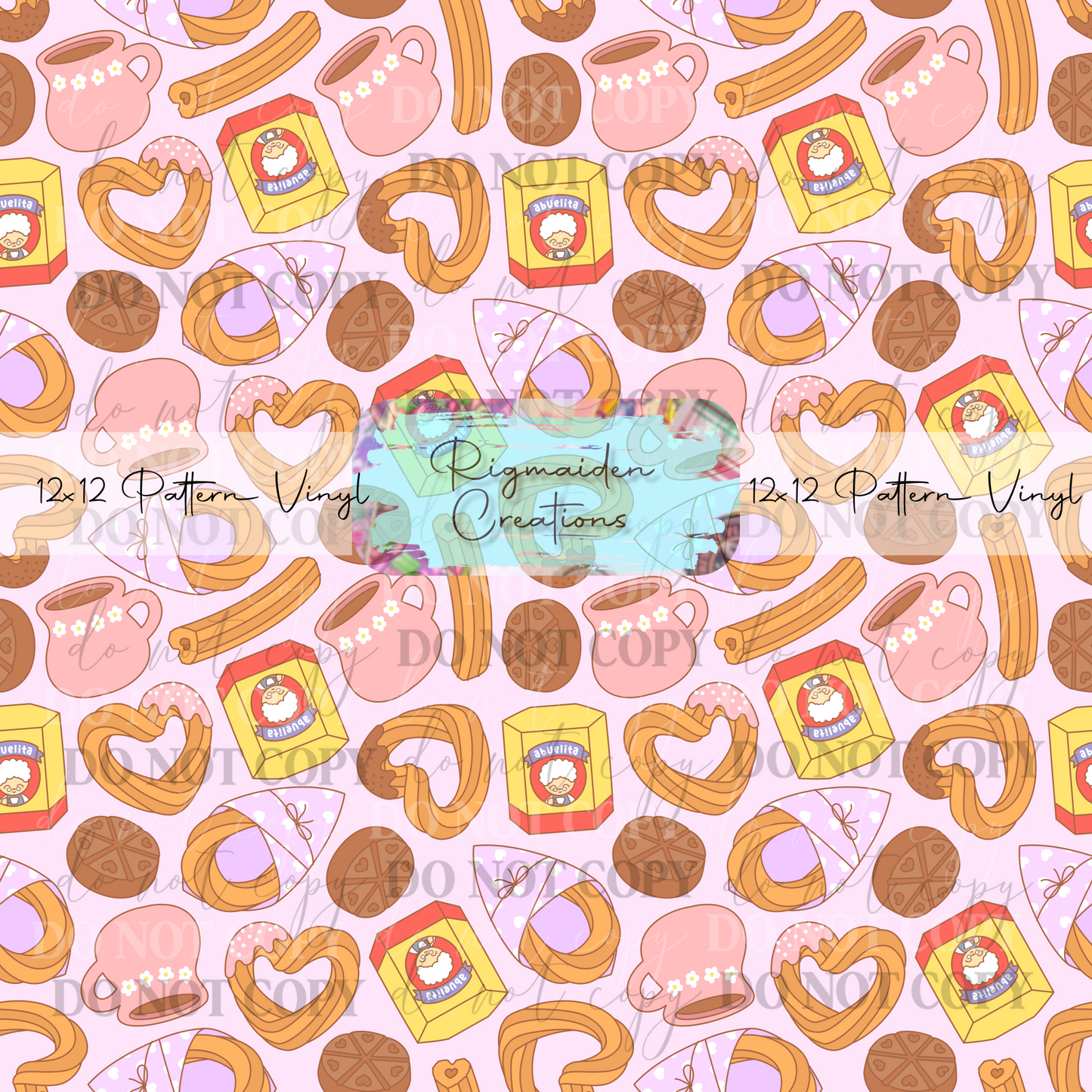 Heart Churros Pink Vinyl