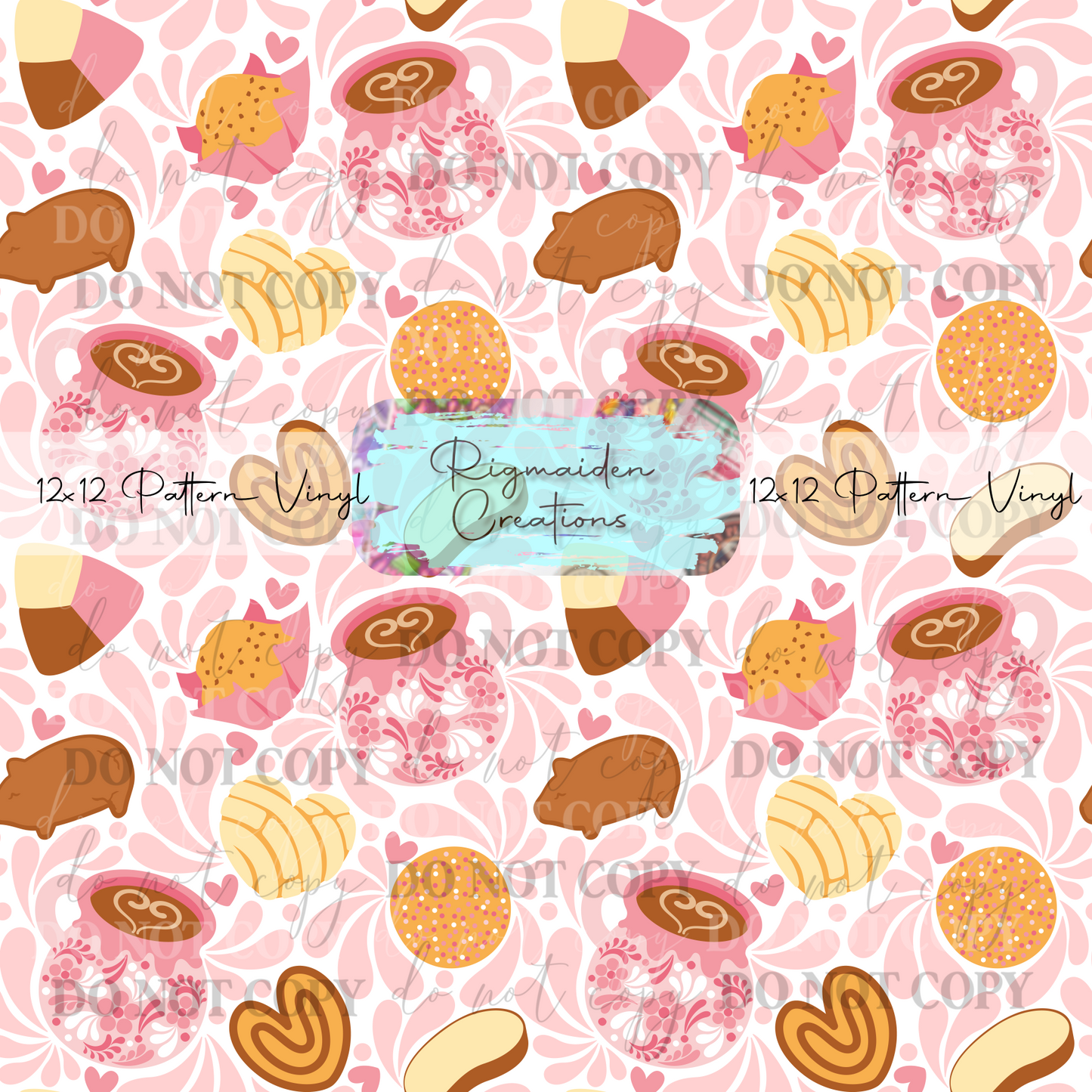 Talavera Pan Dulces Pink Vinyl