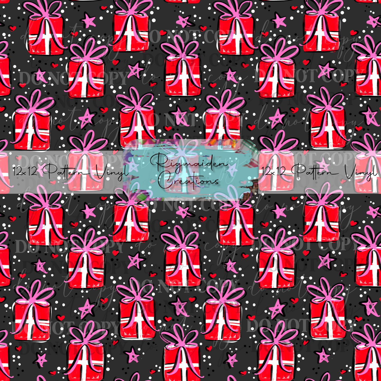 Present Doodles Grey Vinyl