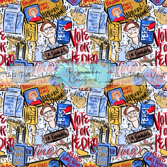 Napoleon Dynamite Sketch Doodles Vinyl