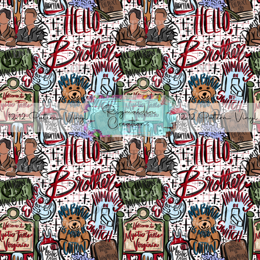 Vampire Diaries Sketch Doodles Vinyl