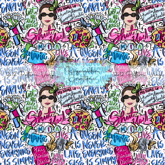 Princess Diaries Sketch Doodles Vinyl