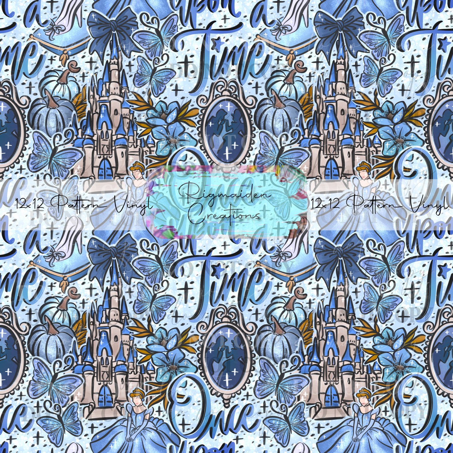 Cinderella Sketch Doodles Vinyl