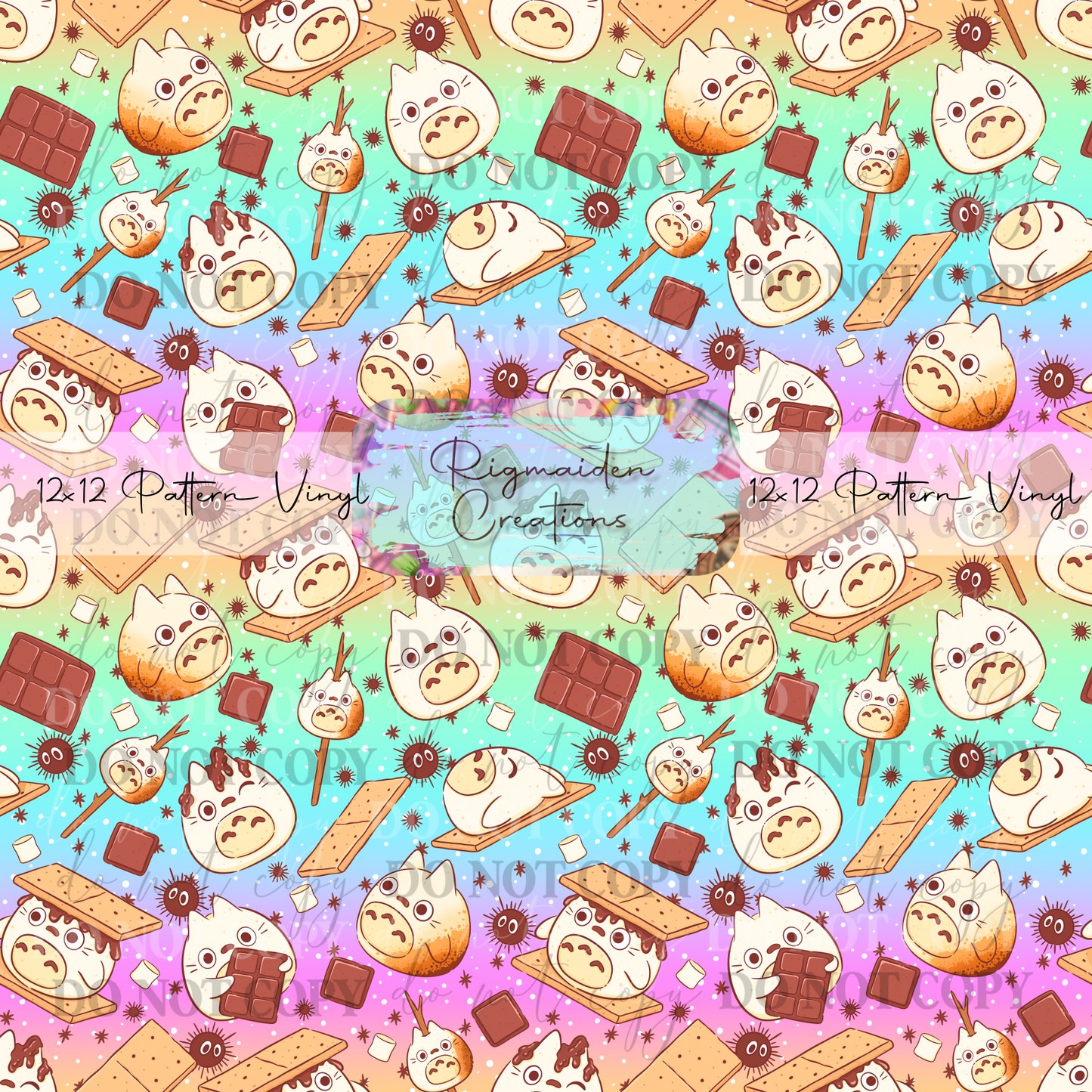 Totoro Smores Rainbow Gradient Vinyl