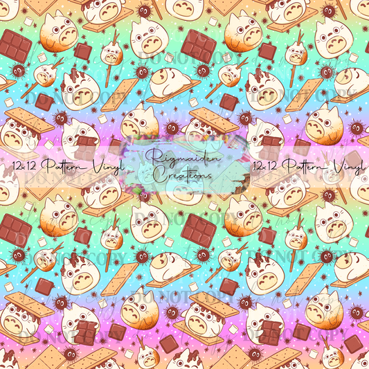 Totoro Smores Rainbow Gradient Vinyl