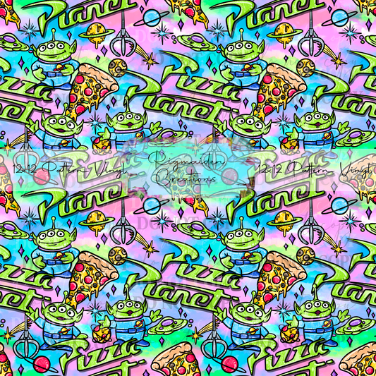 Pizza Planet Rainbow Pastel Vinyl