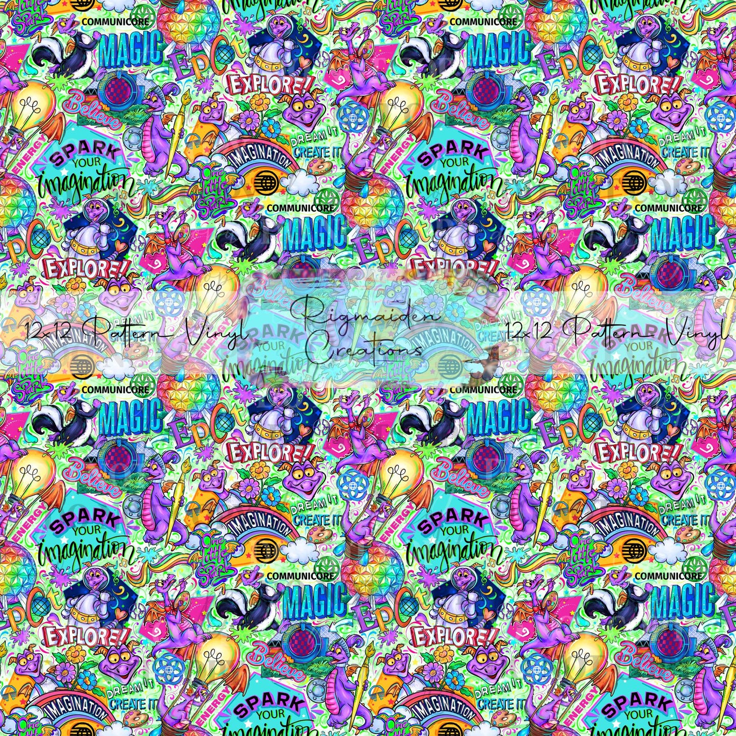 Figment Collage Green Vinyl