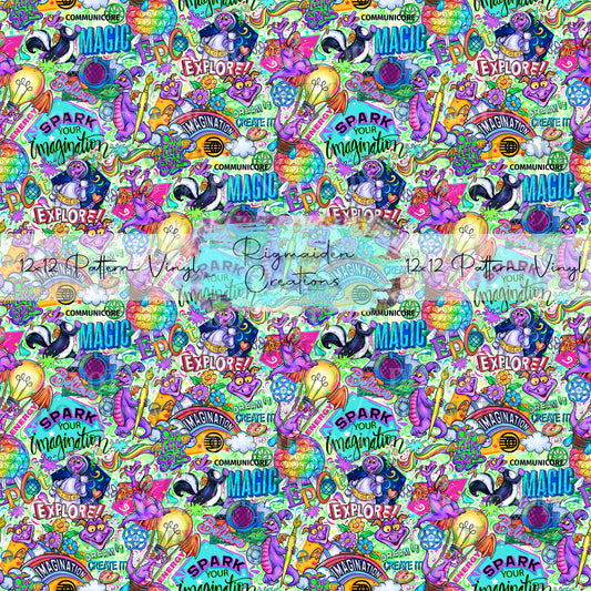 Figment Collage Green Vinyl