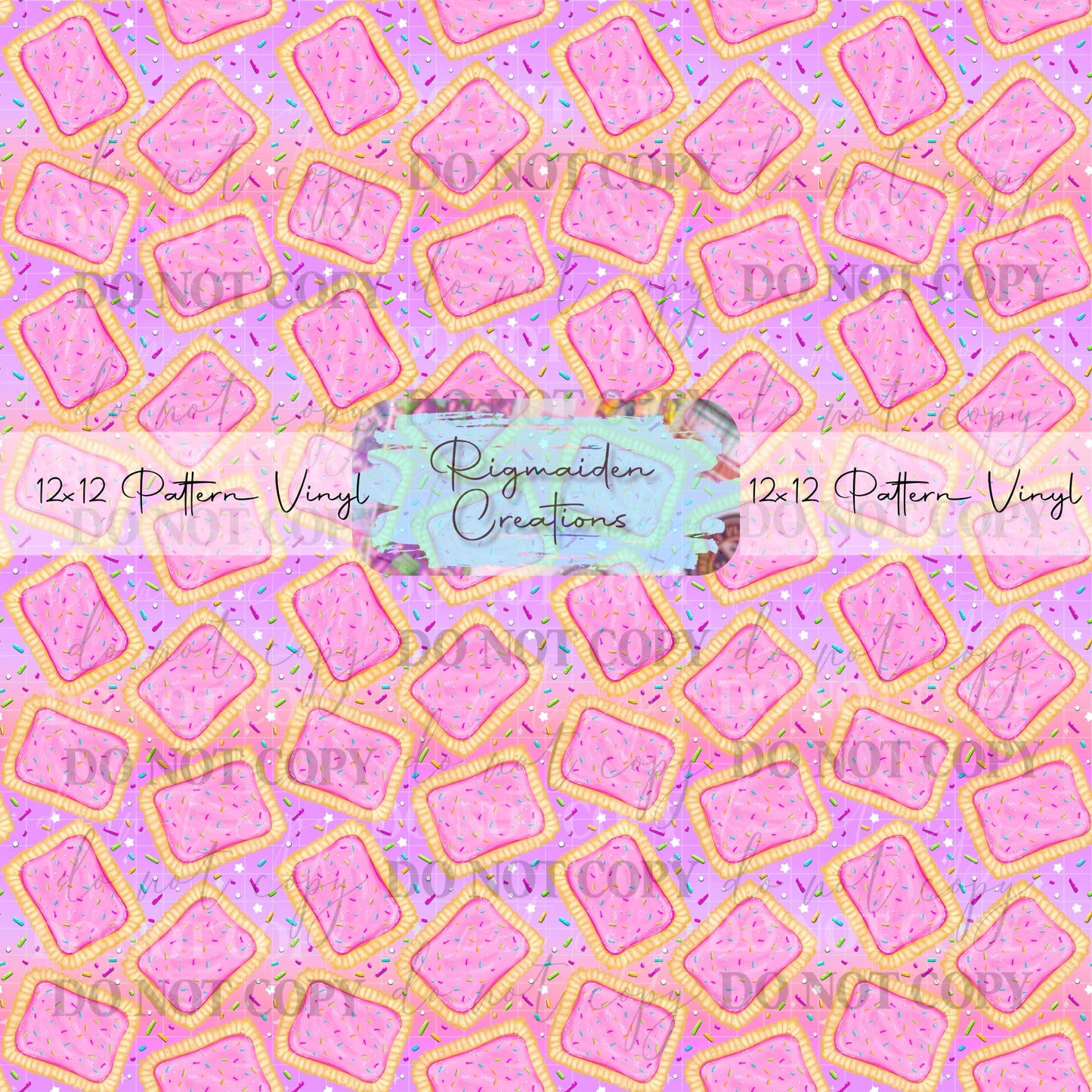 Poptarts Purple Background Vinyl