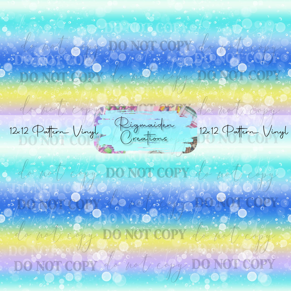 Thomas Rigmaiden Blue and Yellow Bubbles Vinyl – Rigmaiden Creations