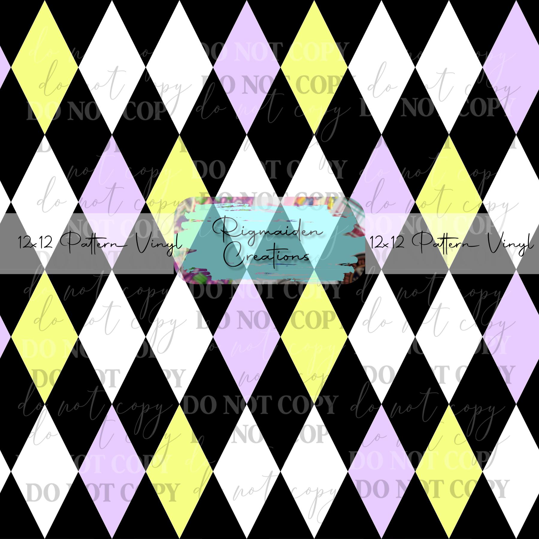 Thomas Rigmaiden Purple Yellow Black Diamonds Vinyl – Rigmaiden Creations