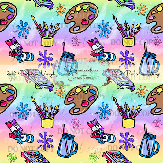 Artist Splatter Rainbow Gradient Vinyl