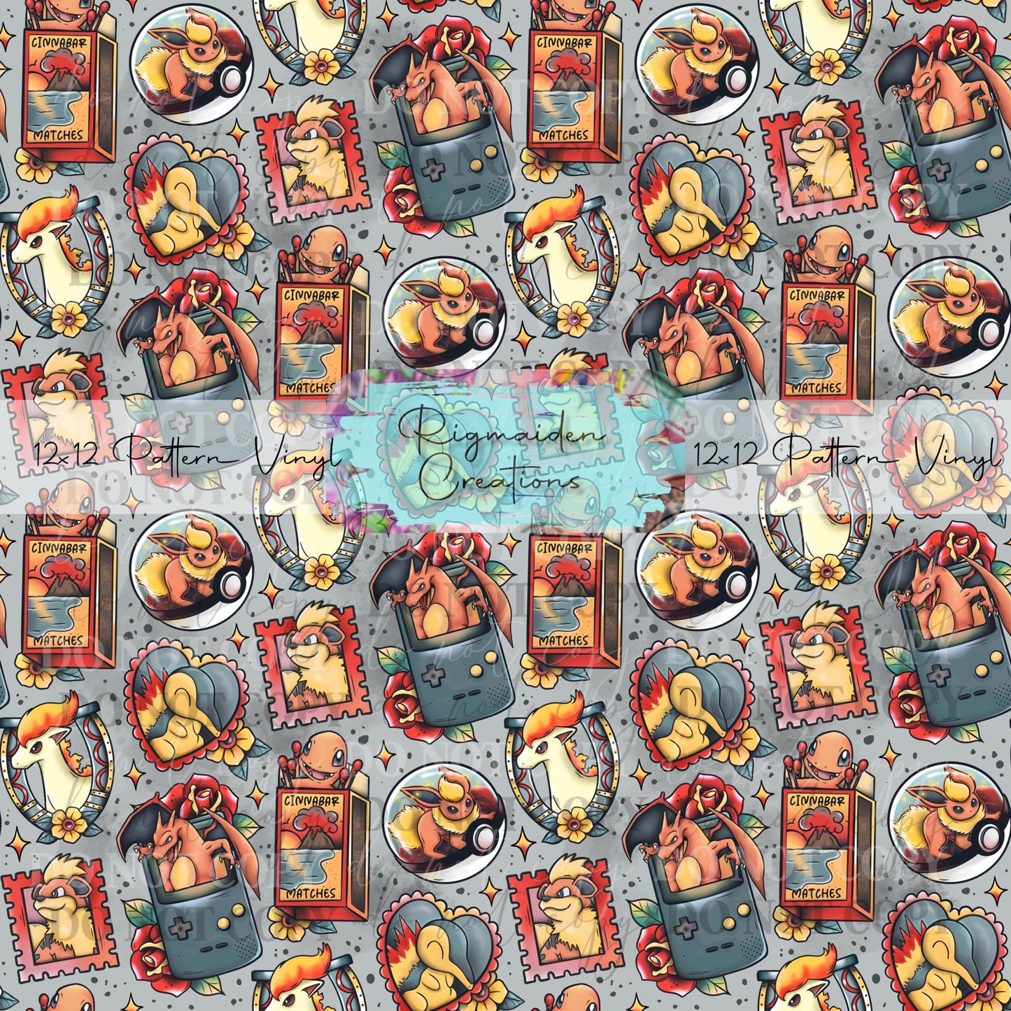 Poke Fire Tats Vinyl