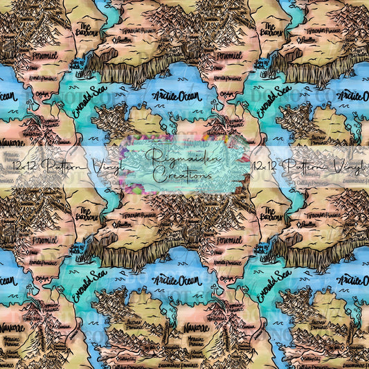 Fourth Wing Map Color Vinyl