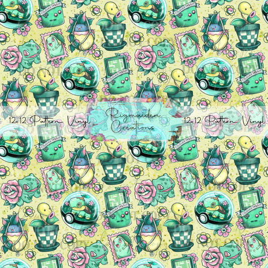 Poke Tats Grass Vinyl