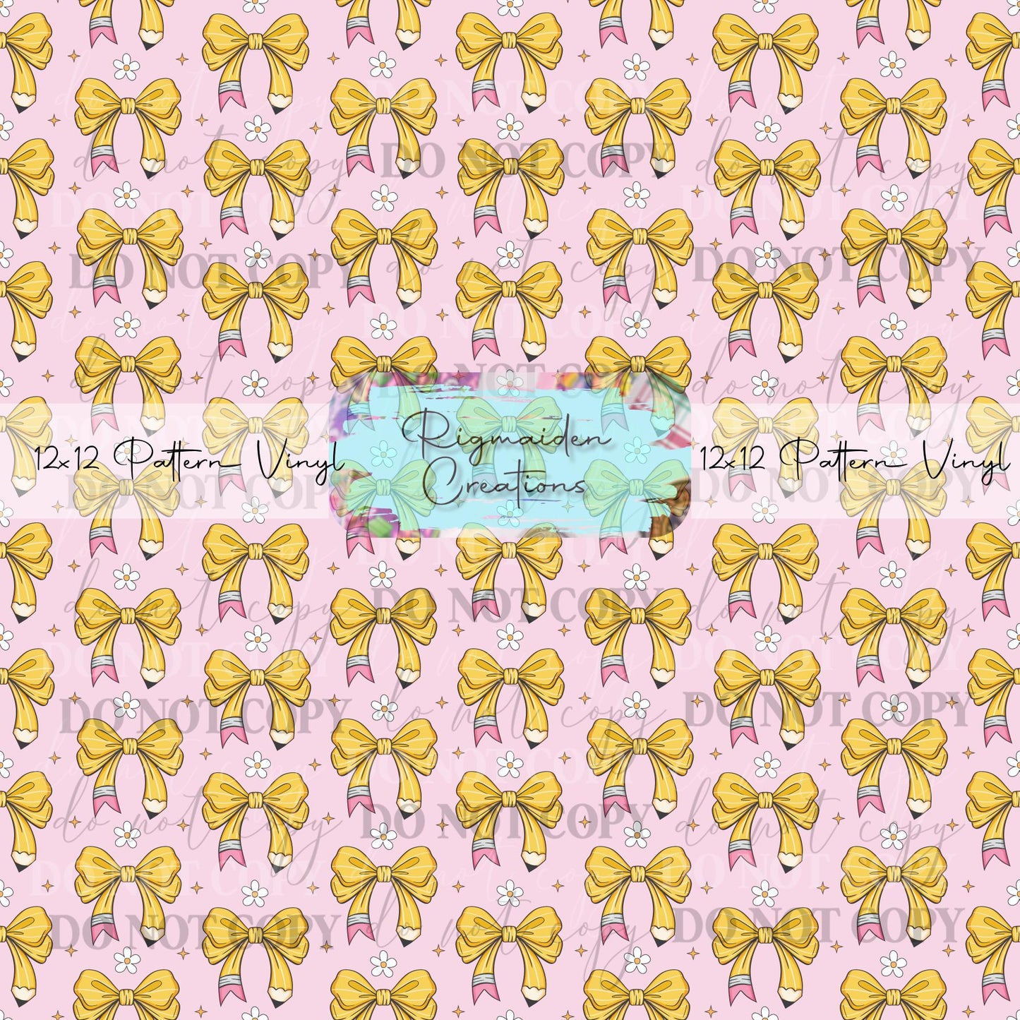 Coquette Pencil Bows Vinyl