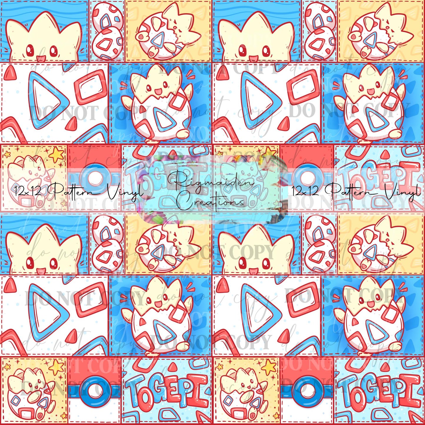 Togepi Patchwork Vinyl