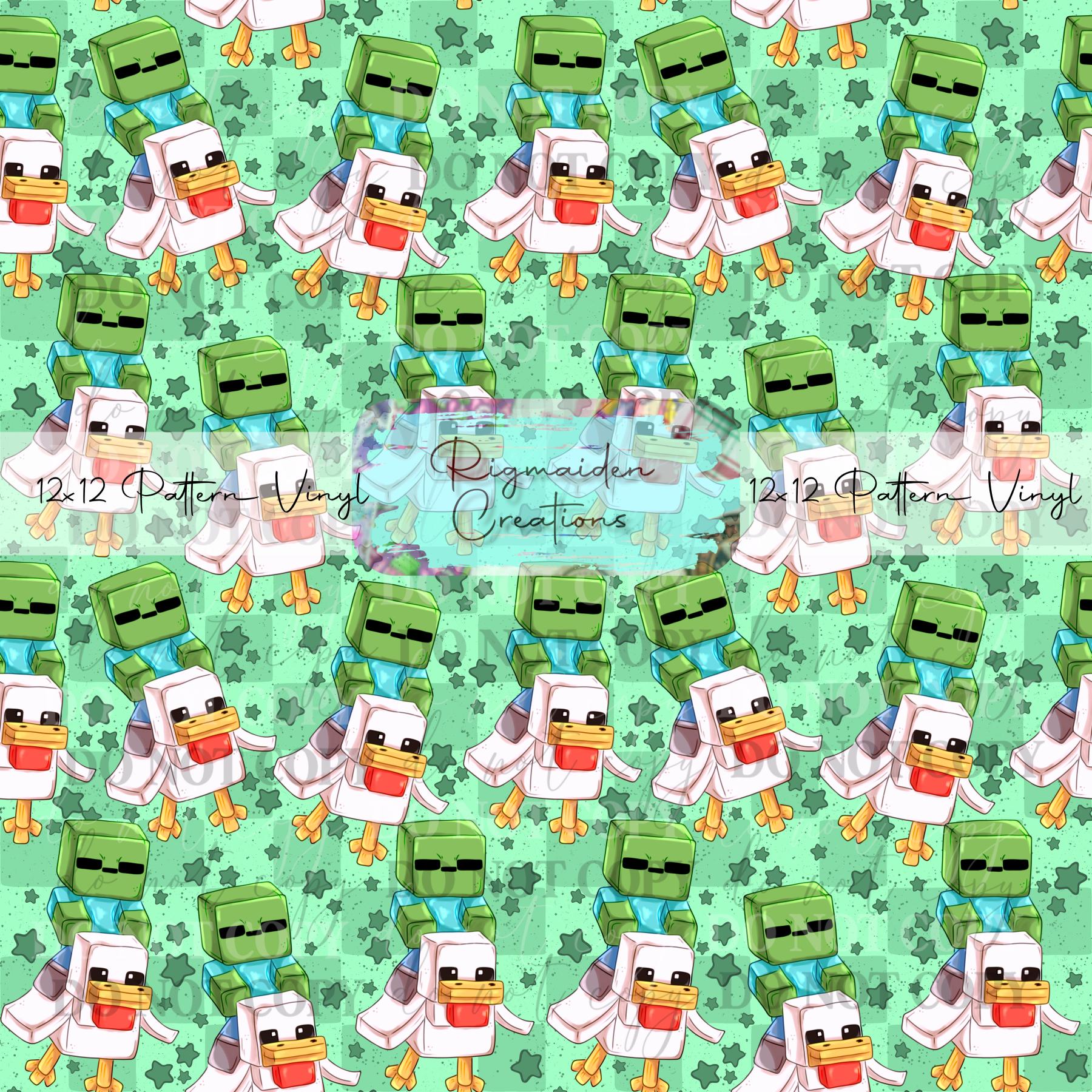 Minecraft Ducks Green Vinyl – Rigmaiden Creations