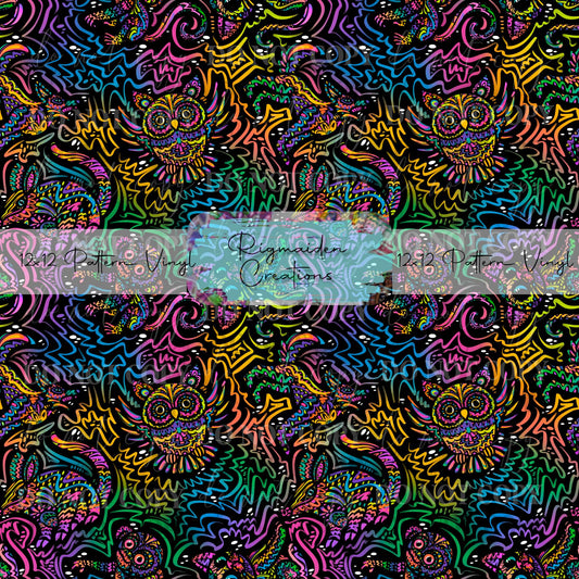Alebrije Animals Black Vinyl