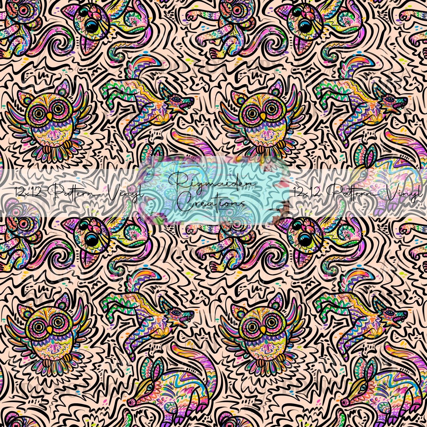 Alebrijie Animals Cream Vinyl