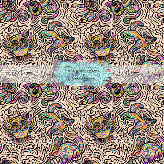 Alebrijie Animals Cream Vinyl