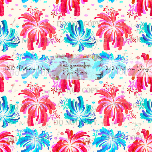 Sketch Fireworks Cream Vinyl