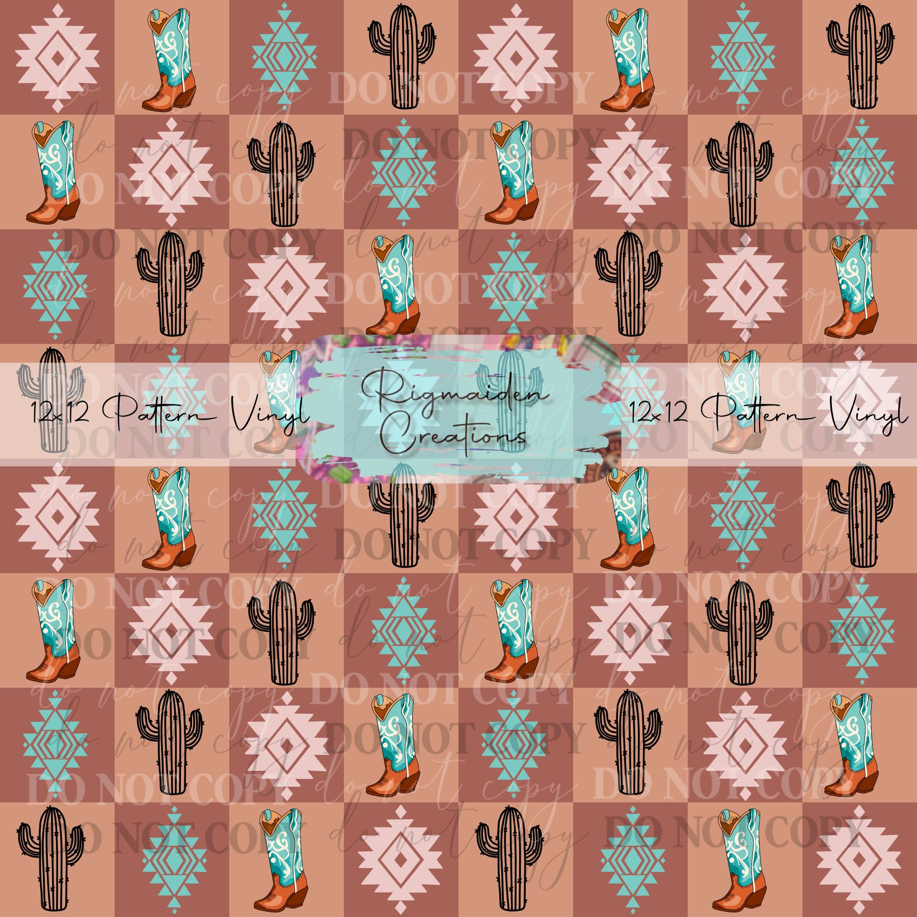 Thomas Rigmaiden Checker Board Western Vinyl – Rigmaiden Creations